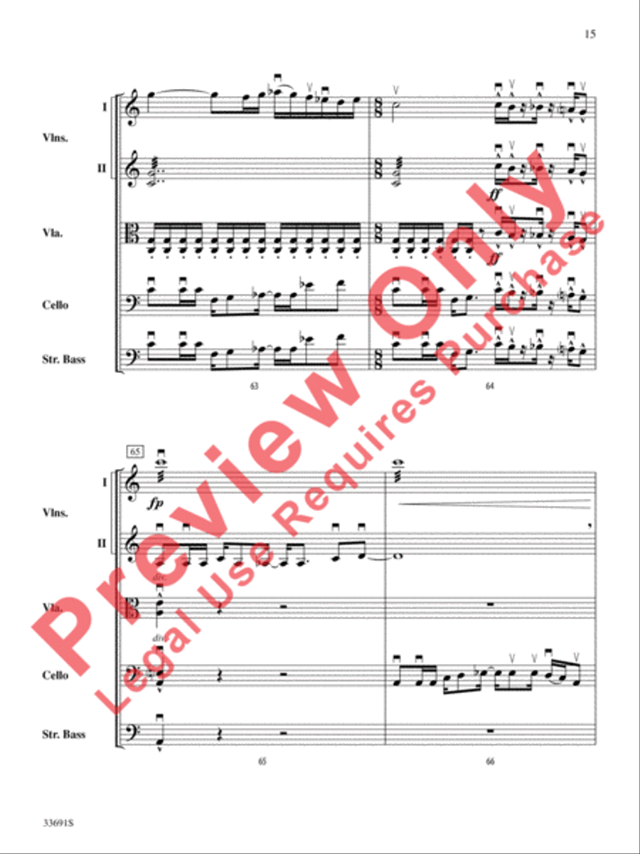 Paranoid Android (from OK Computer) String Orchestra scores gallery preview page 16