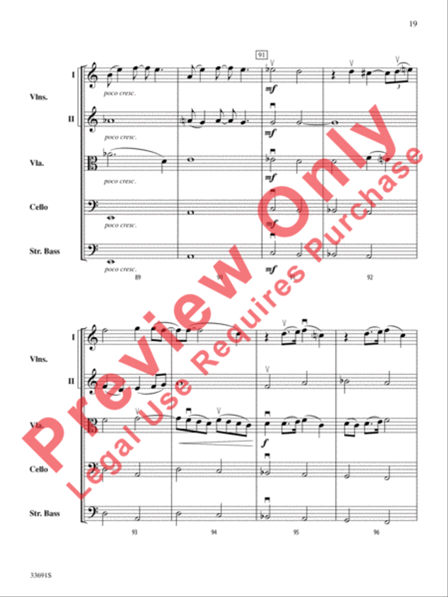 Paranoid Android (from OK Computer) String Orchestra scores gallery preview page 20