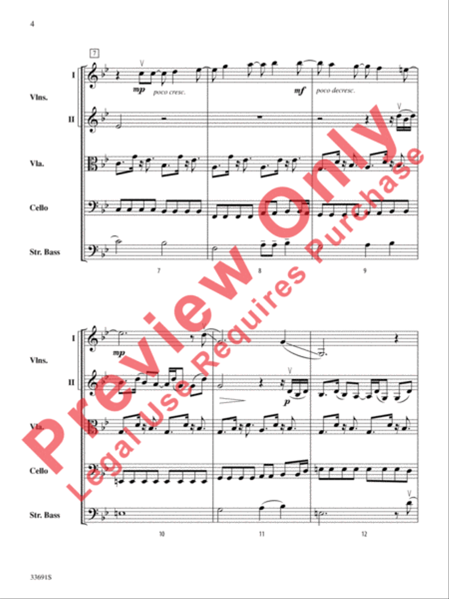 Paranoid Android (from OK Computer) String Orchestra scores gallery preview page 5
