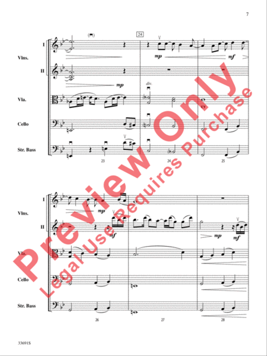 Paranoid Android (from OK Computer) String Orchestra scores gallery preview page 8