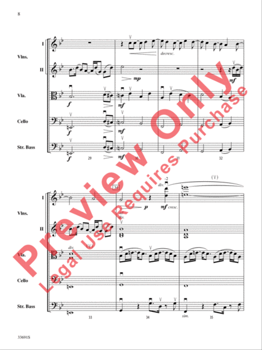 Paranoid Android (from OK Computer) String Orchestra scores gallery preview page 9