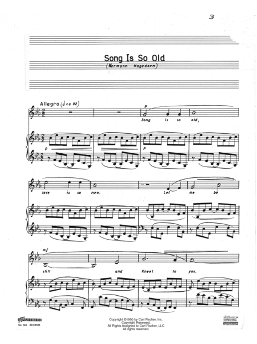 Fugitive Songs Mezzo-Soprano Voice scores gallery preview page 2