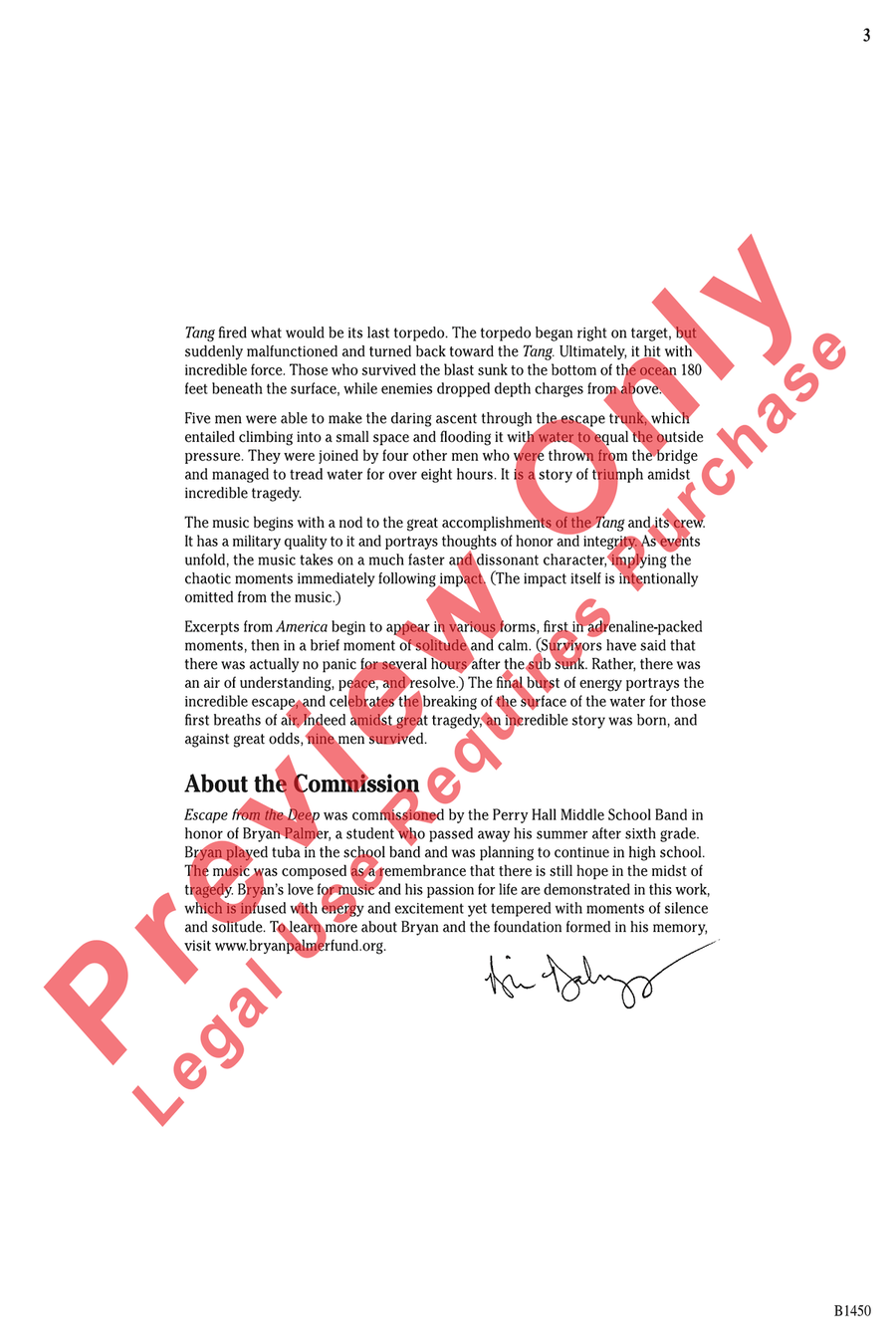Escape from the Deep Escape from the Deep Concert Band scores gallery preview page 4