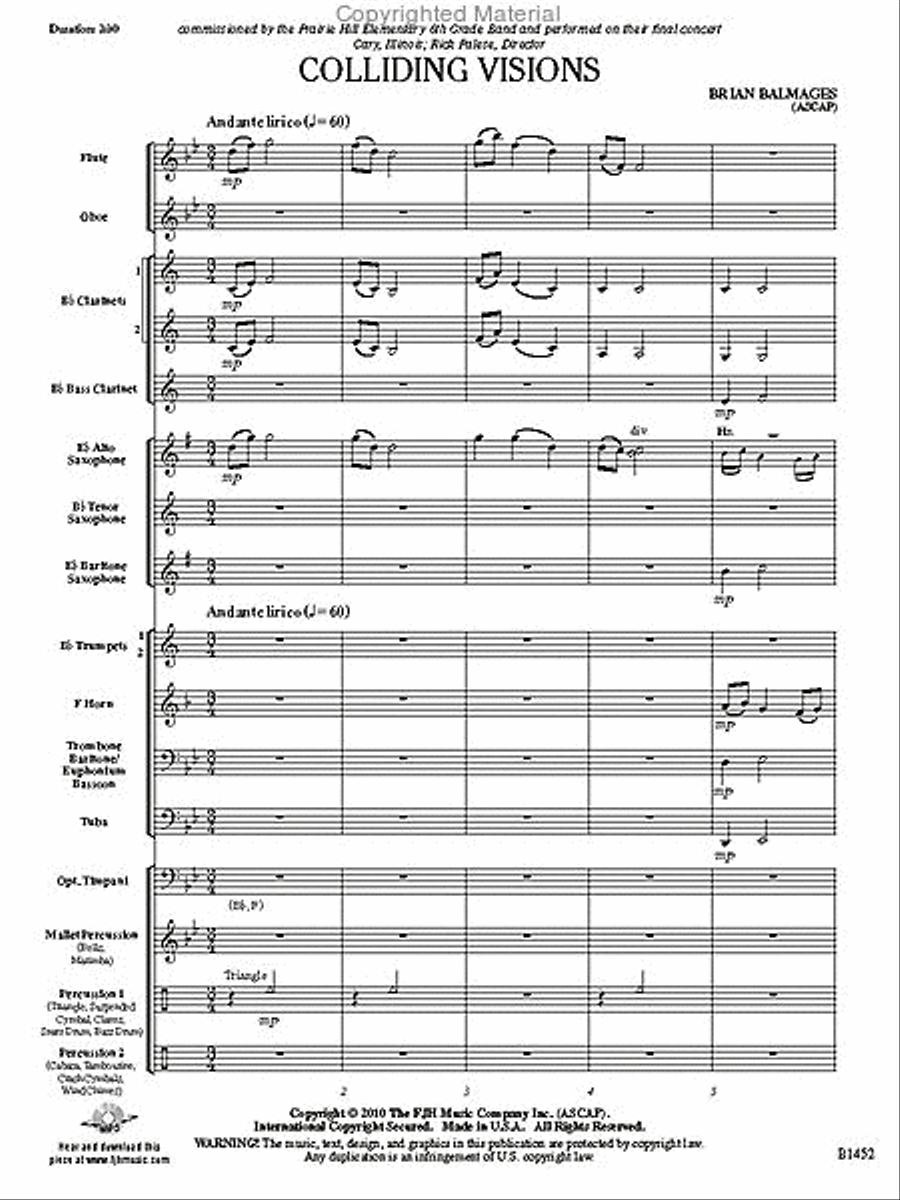 Colliding Visions Colliding Visions Concert Band scores gallery preview page 2