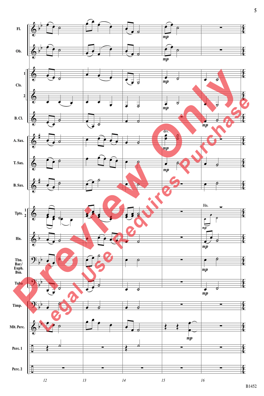 Colliding Visions Colliding Visions Concert Band scores gallery preview page 5