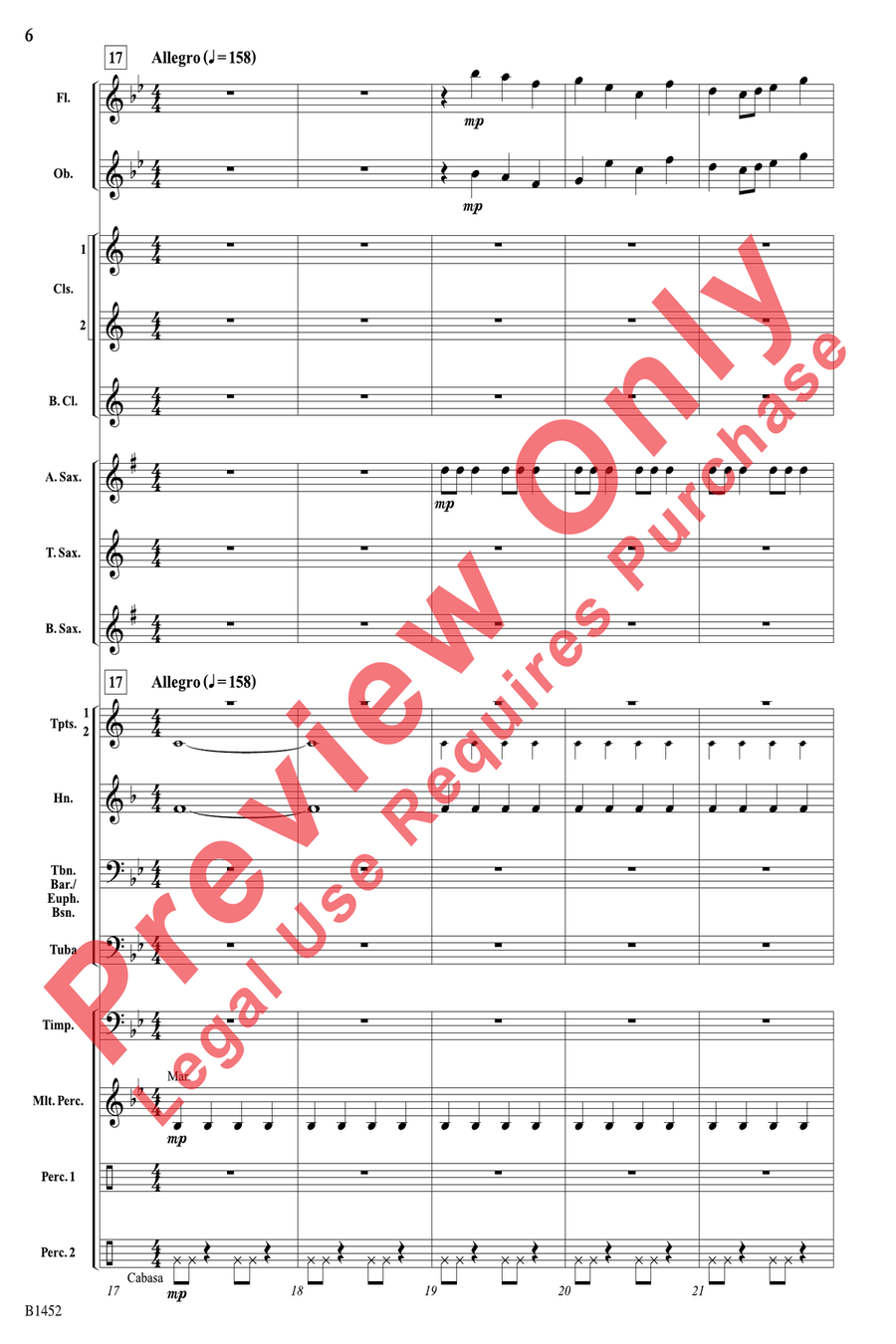 Colliding Visions Colliding Visions Concert Band scores gallery preview page 6
