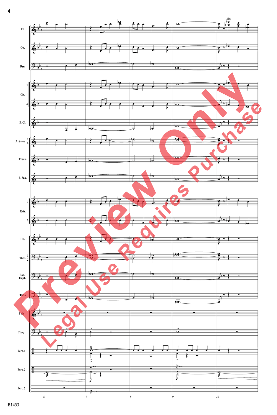 Soaring! Soaring! Concert Band scores gallery preview page 4