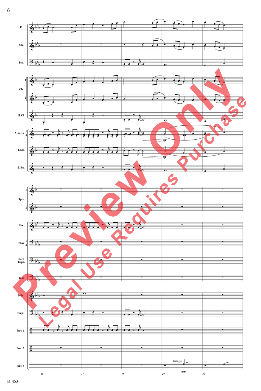 Soaring! Soaring! Concert Band scores gallery preview page 6