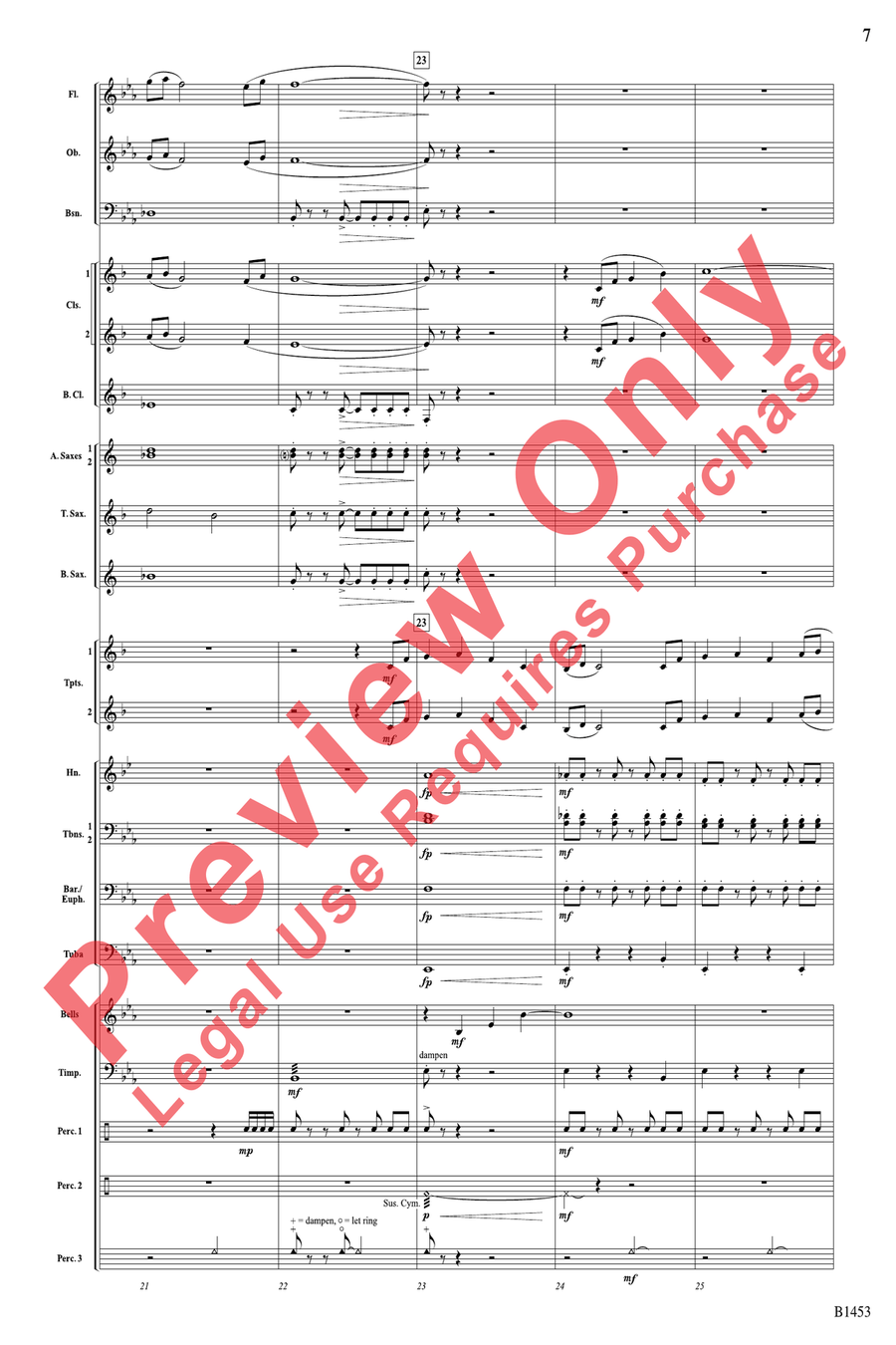 Soaring! Soaring! Concert Band scores gallery preview page 7