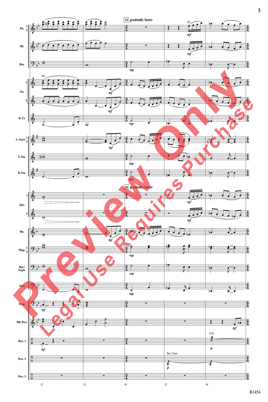 Kitty Hawk, 1903 Concert Band scores gallery preview page 5