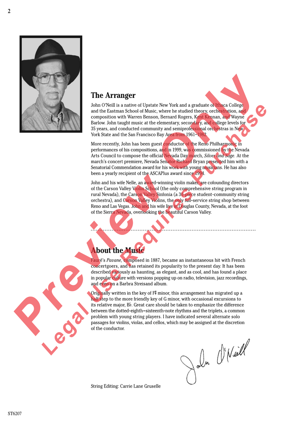 Pavane Pavane String Orchestra scores gallery preview page 2