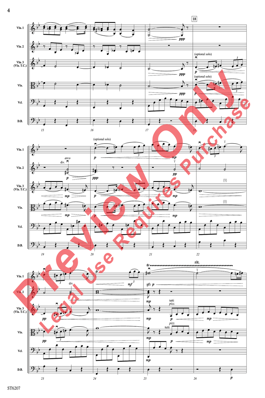 Pavane Pavane String Orchestra scores gallery preview page 4