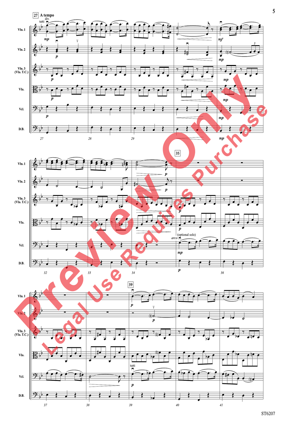 Pavane Pavane String Orchestra scores gallery preview page 5