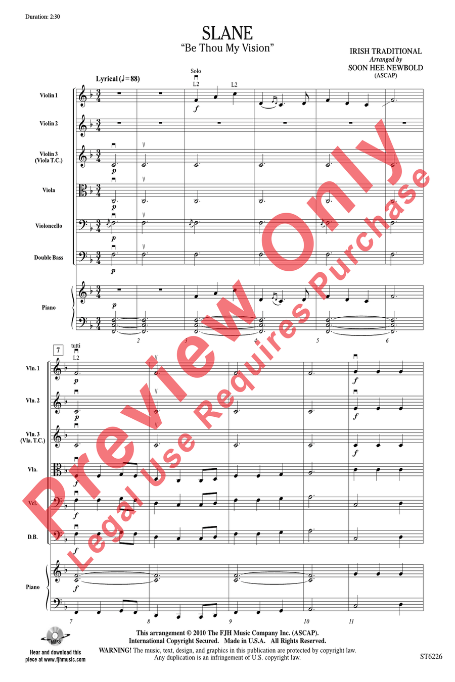 Slane Slane String Orchestra scores gallery preview page 3