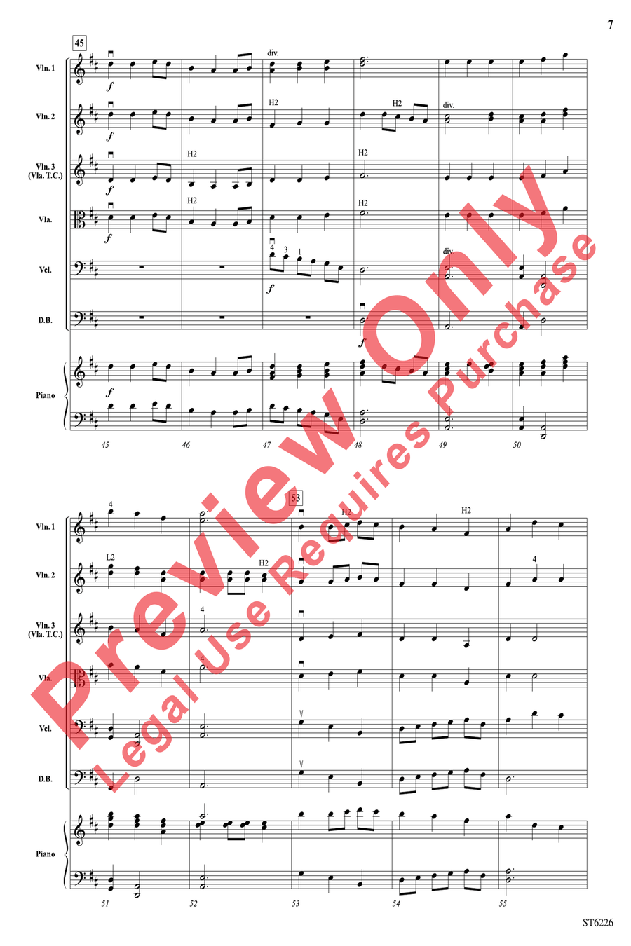 Slane Slane String Orchestra scores gallery preview page 7