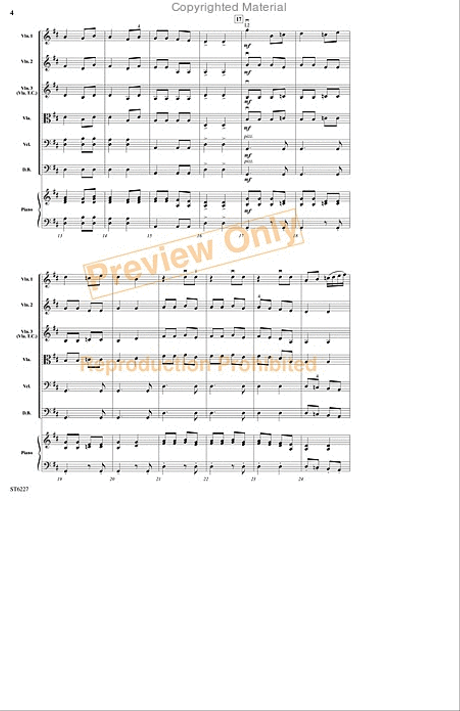 Galop! Galop! String Orchestra scores gallery preview page 3