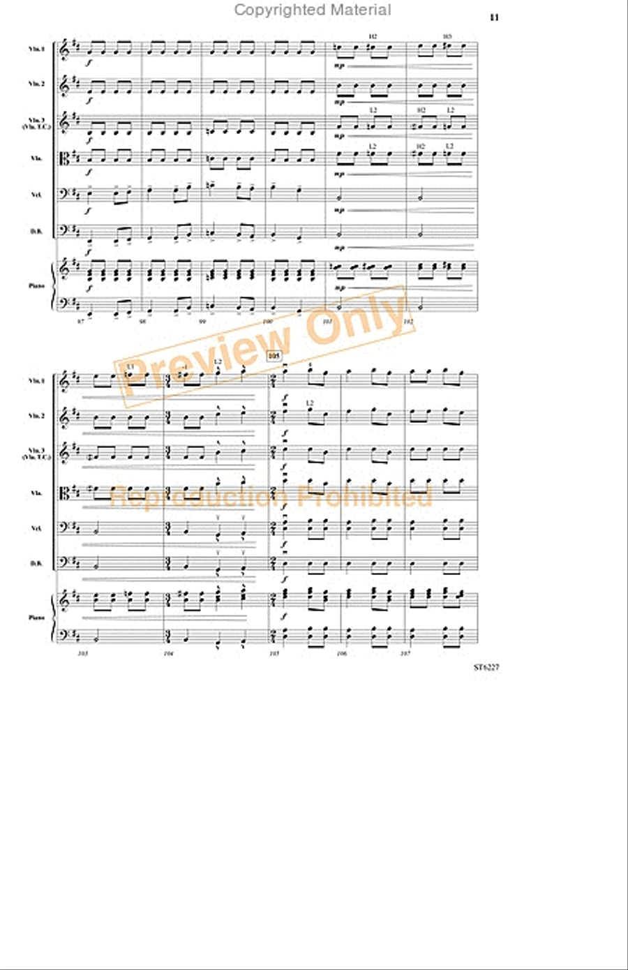 Galop! Galop! String Orchestra scores gallery preview page 10