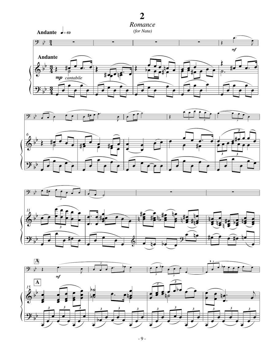 Concerto for Bass Trombone with Piano Accompaniment Trombone scores gallery preview page 4