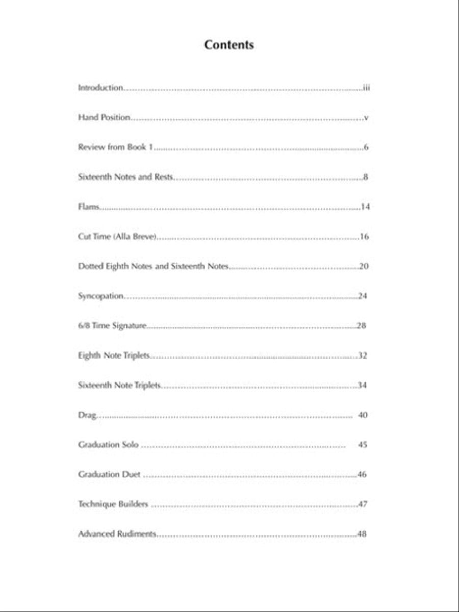 Rhythm Reading for Drums - Book 2 Snare Drum scores gallery preview page 2