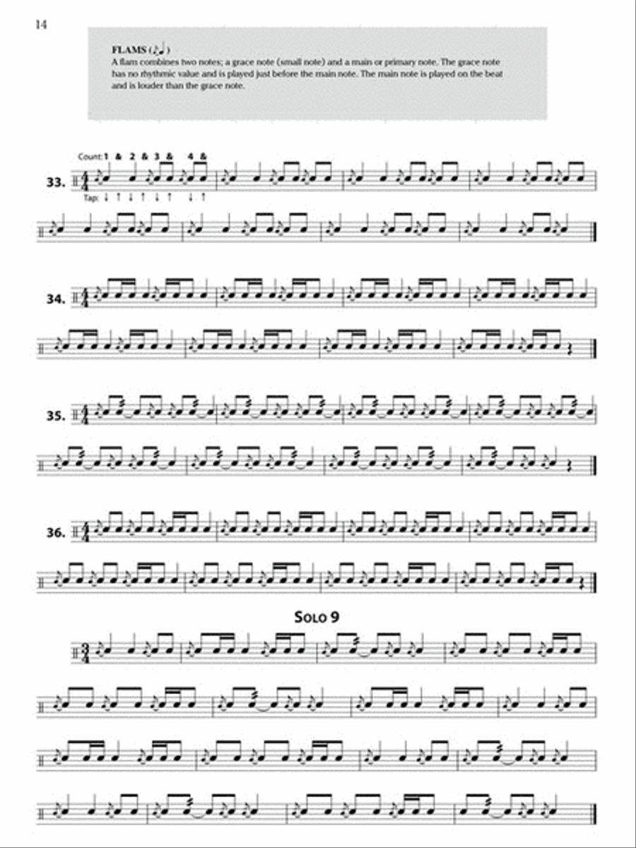 Rhythm Reading for Drums - Book 2 Snare Drum scores gallery preview page 4
