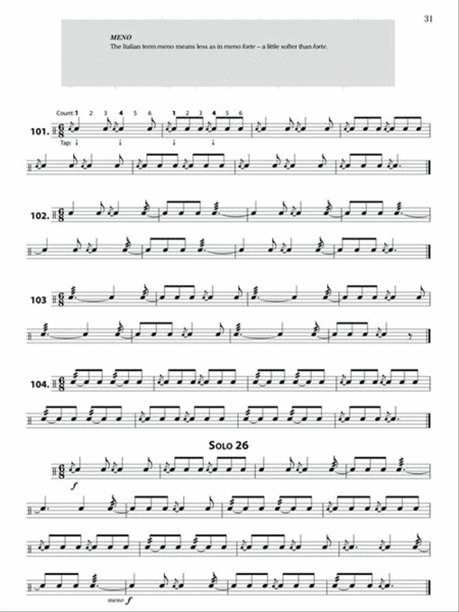 Rhythm Reading for Drums - Book 2 Snare Drum scores gallery preview page 5