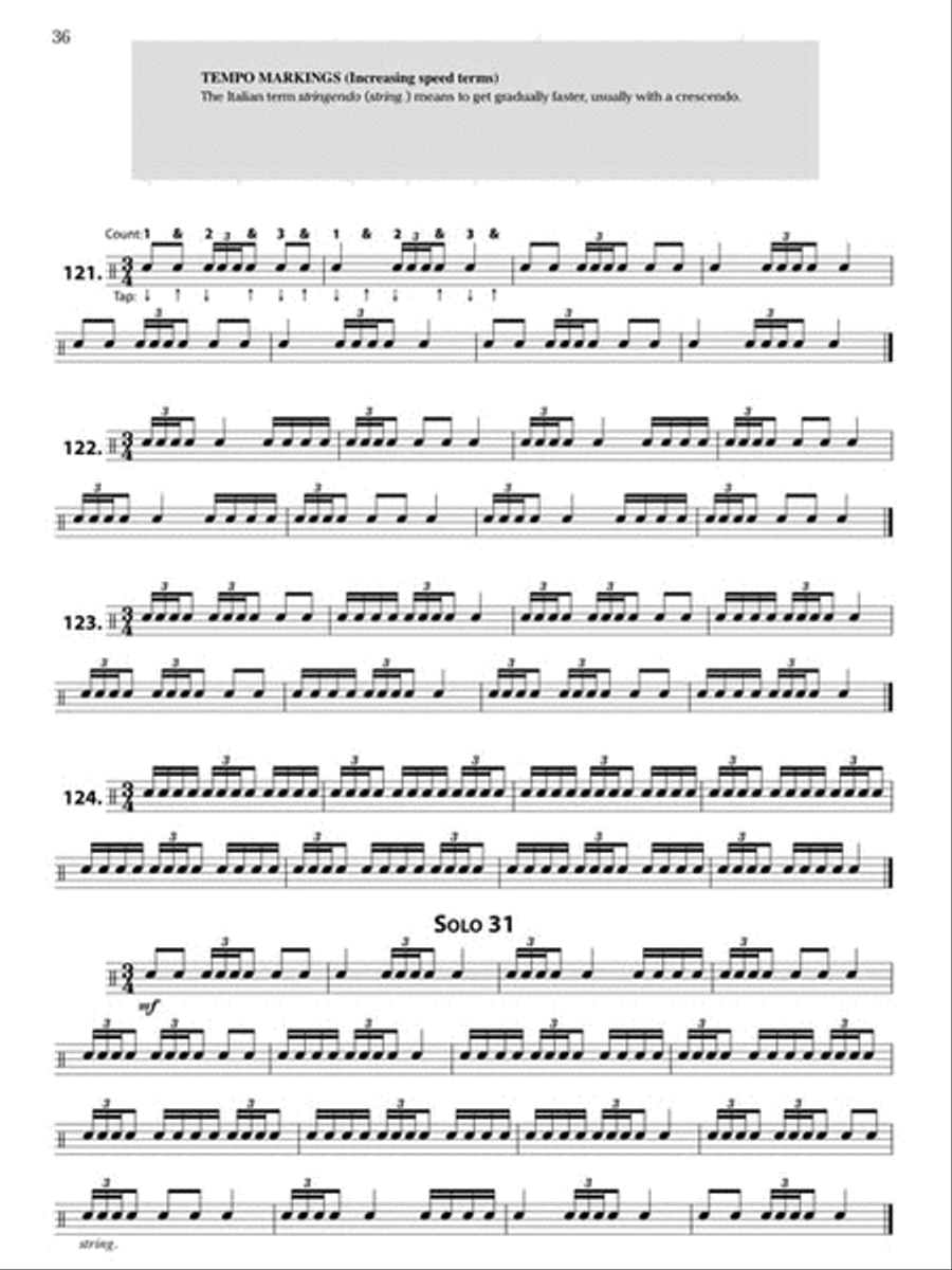 Rhythm Reading for Drums - Book 2 Snare Drum scores gallery preview page 7