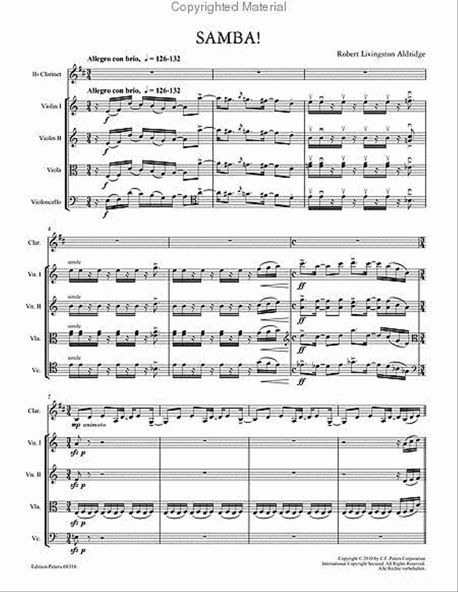 Samba! Samba! Clarinet scores gallery preview page 2
