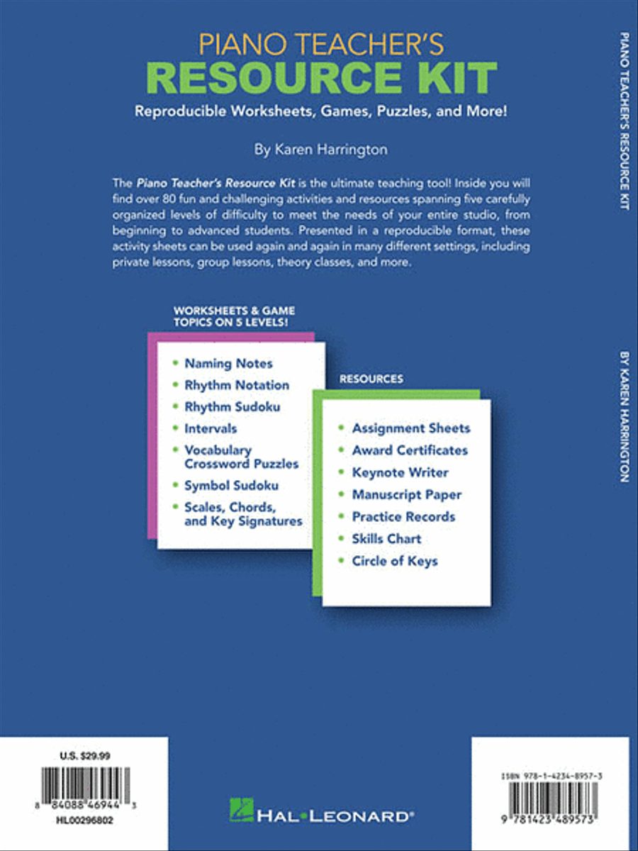 Piano Teacher's Resource Kit Piano Method scores gallery preview page 2