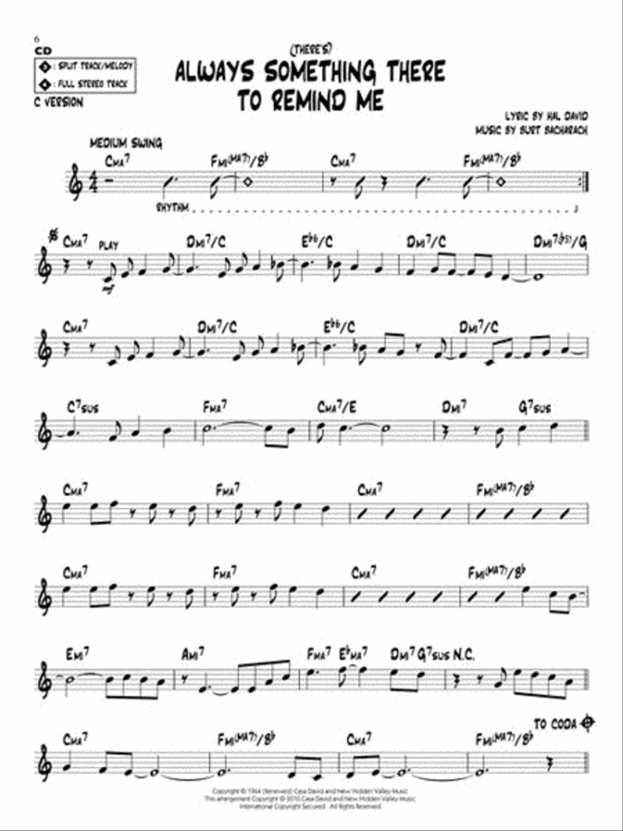 Bacharach and David C Instrument scores gallery preview page 5