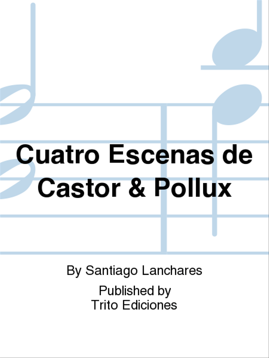 Cuatro Escenas de Castor & Pollux Harp scores gallery preview page 1