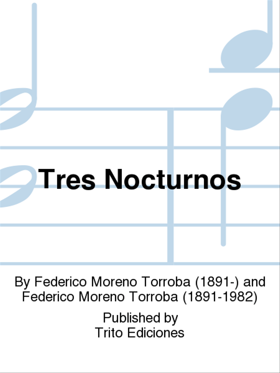 Tres Nocturnos Harp scores gallery preview page 1