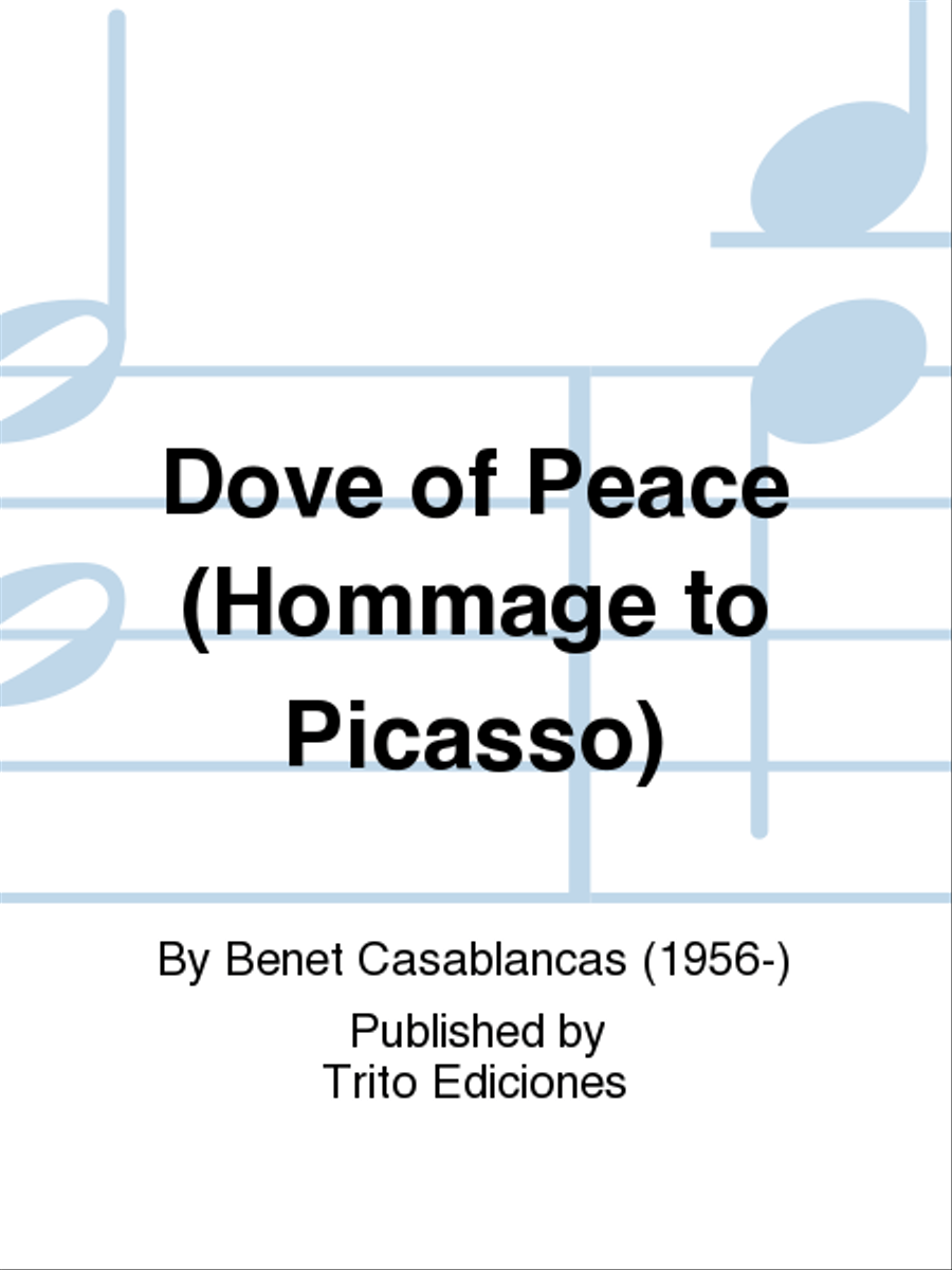Dove of Peace (Hommage to Picasso) Clarinet Solo scores gallery preview page 1