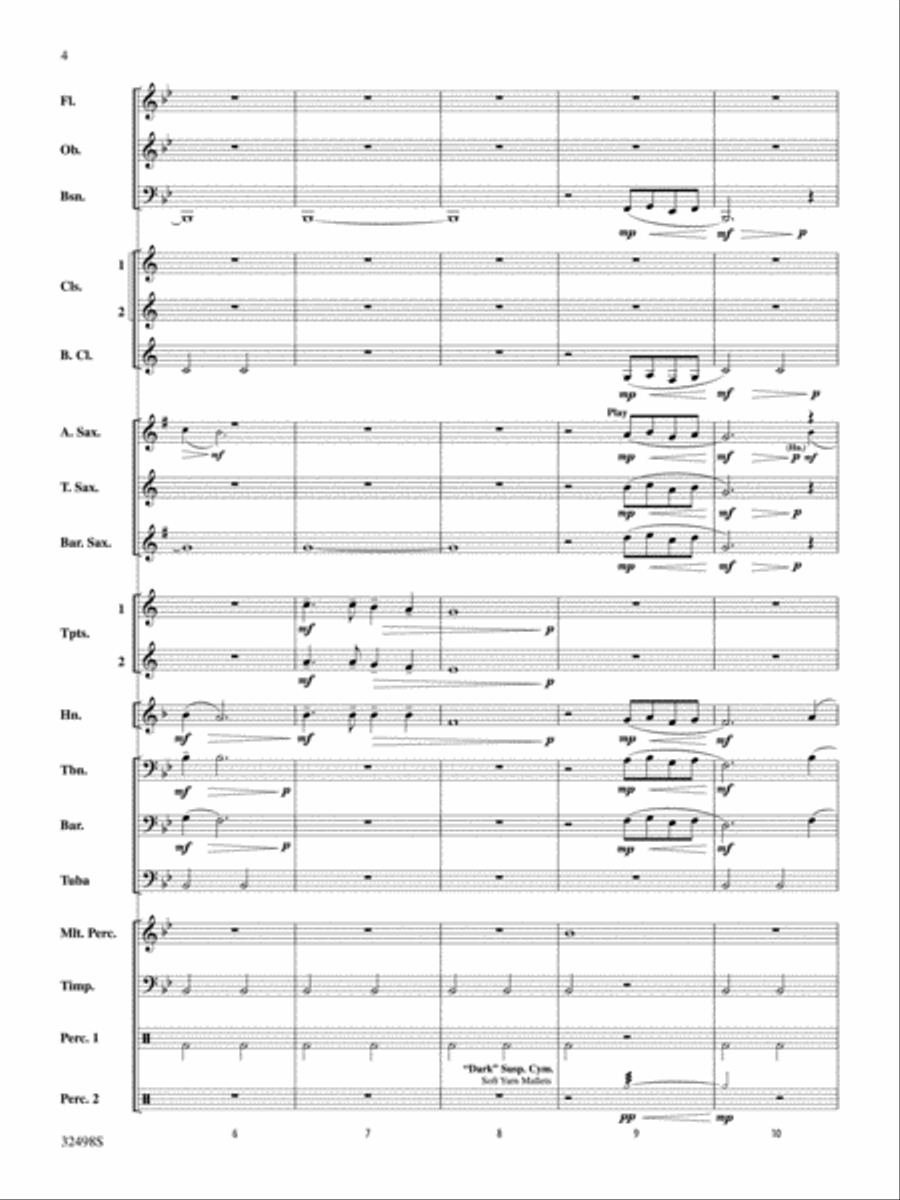 The Secret of Life Concert Band scores gallery preview page 3