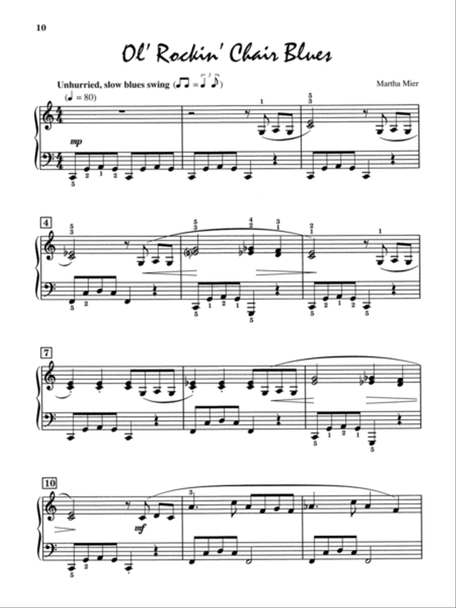 Jazz, Rags & Blues, Book 1 Easy Piano scores gallery preview page 3