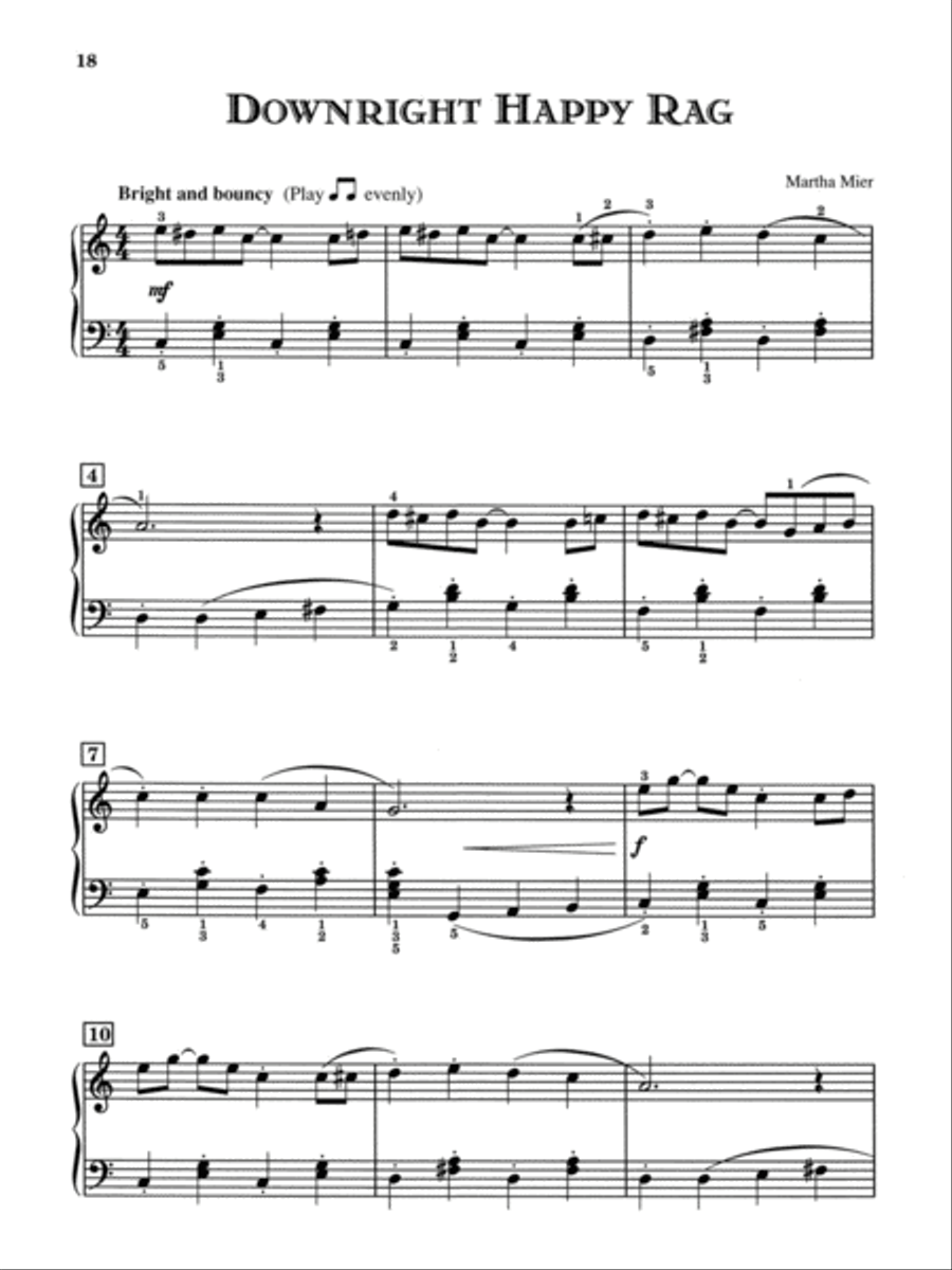 Jazz, Rags & Blues, Book 1 Easy Piano scores gallery preview page 5
