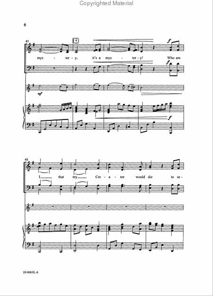 The Mystery of the Savior's Love 4-Part scores gallery preview page 3
