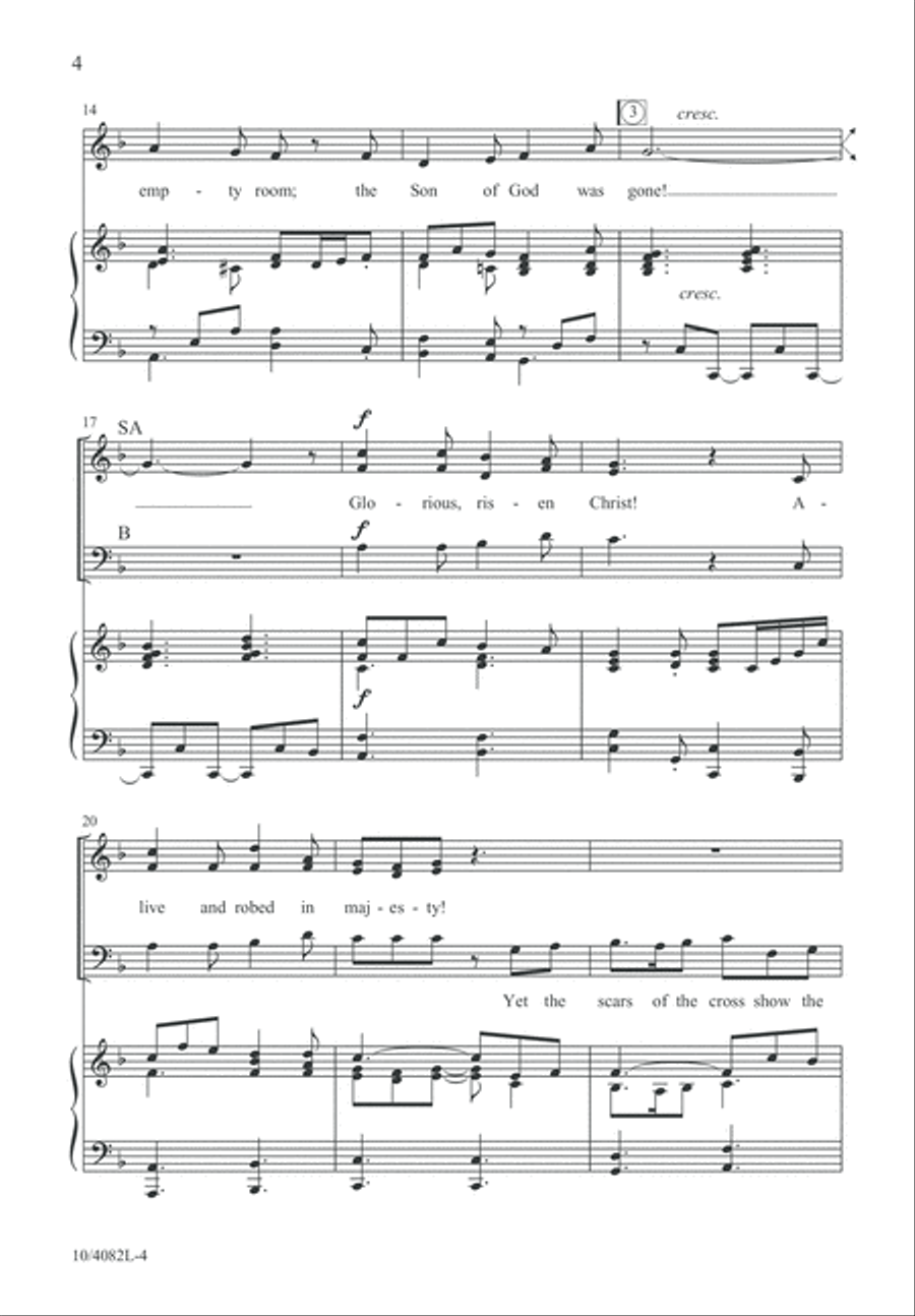 Glorious, Risen Christ! Glorious, Risen Christ! 3-Part scores gallery preview page 5