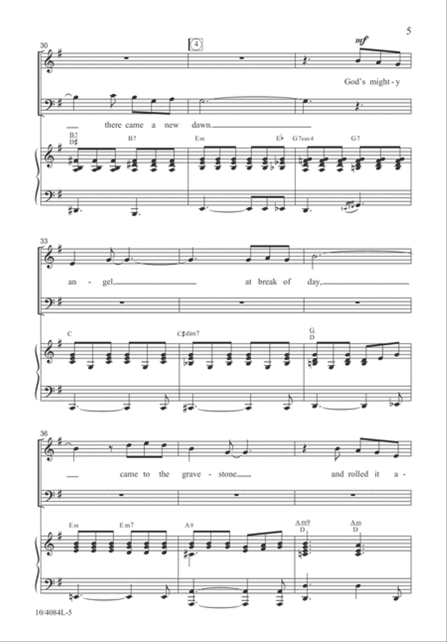 Hallelujah! Resurrection Day! 4-Part scores gallery preview page 6