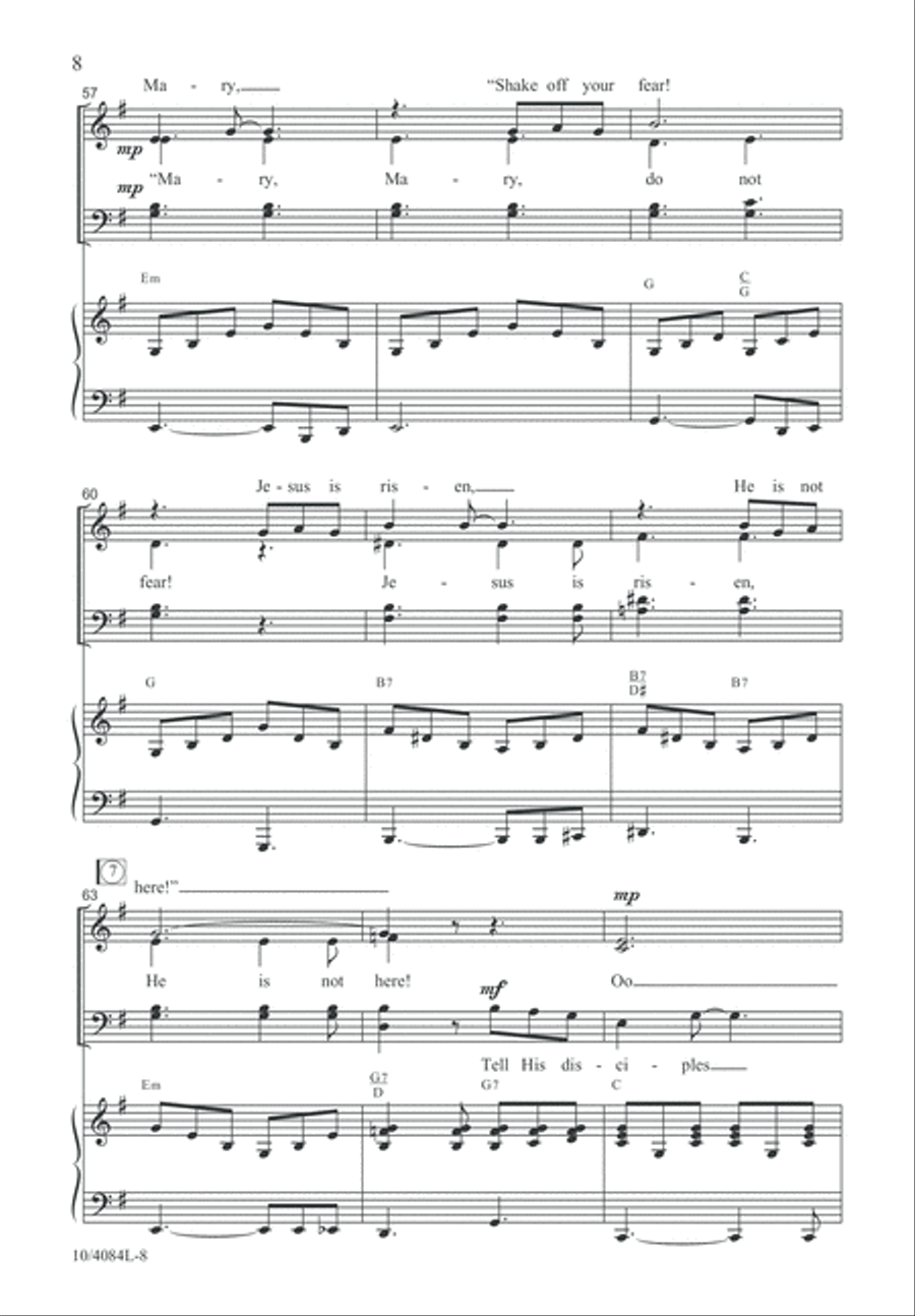 Hallelujah! Resurrection Day! 4-Part scores gallery preview page 9