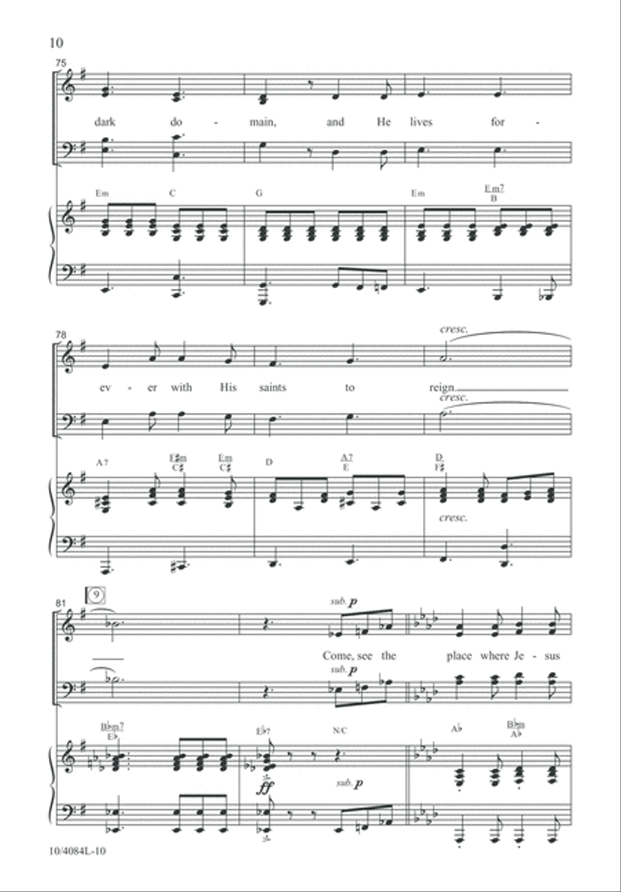 Hallelujah! Resurrection Day! 4-Part scores gallery preview page 11