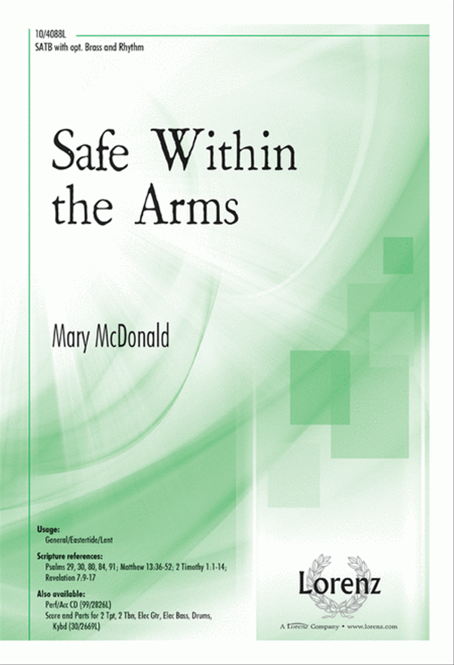 Safe Within the Arms 4-Part scores gallery preview page 1