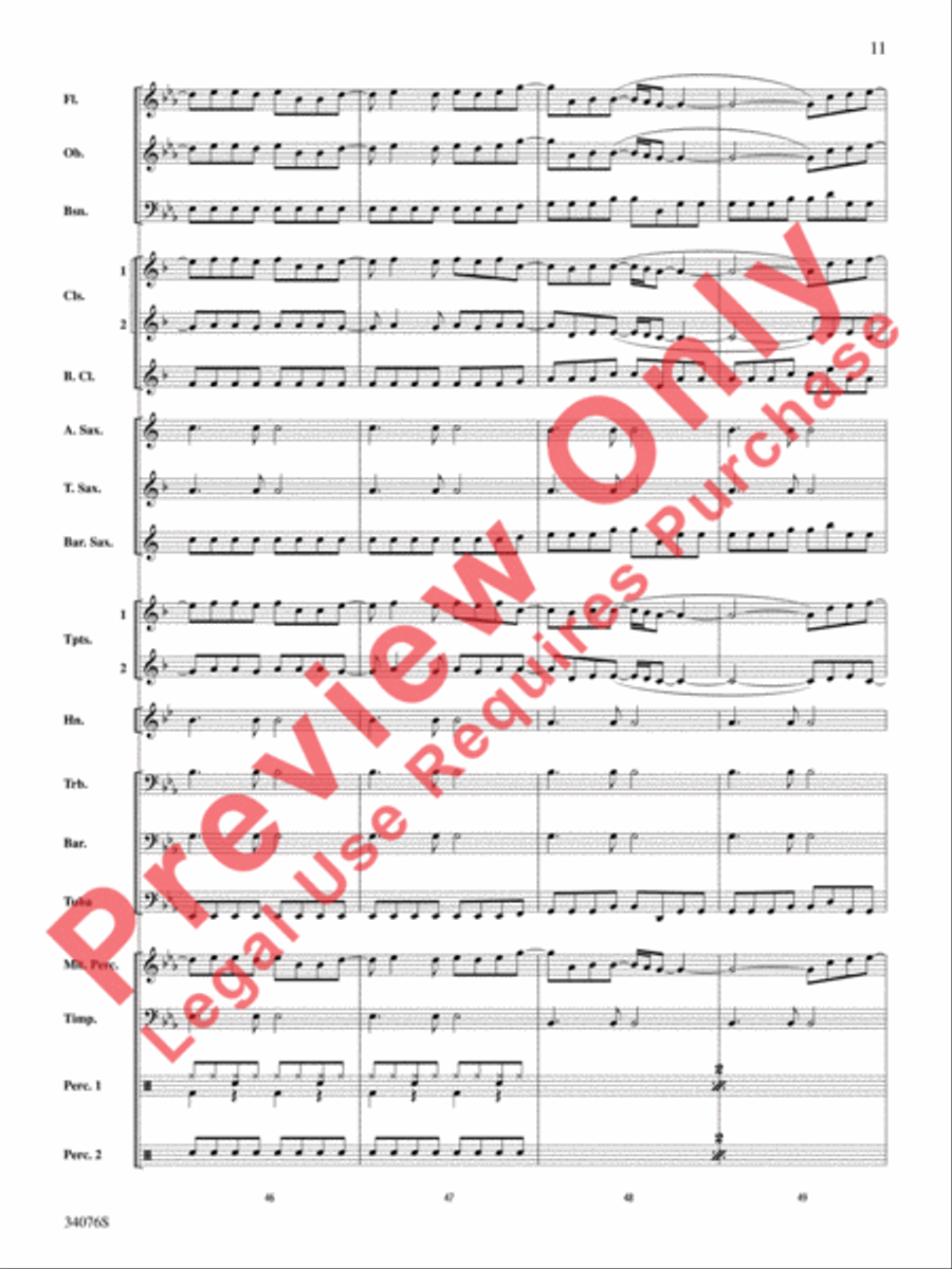 Need You Now Need You Now Concert Band scores gallery preview page 12