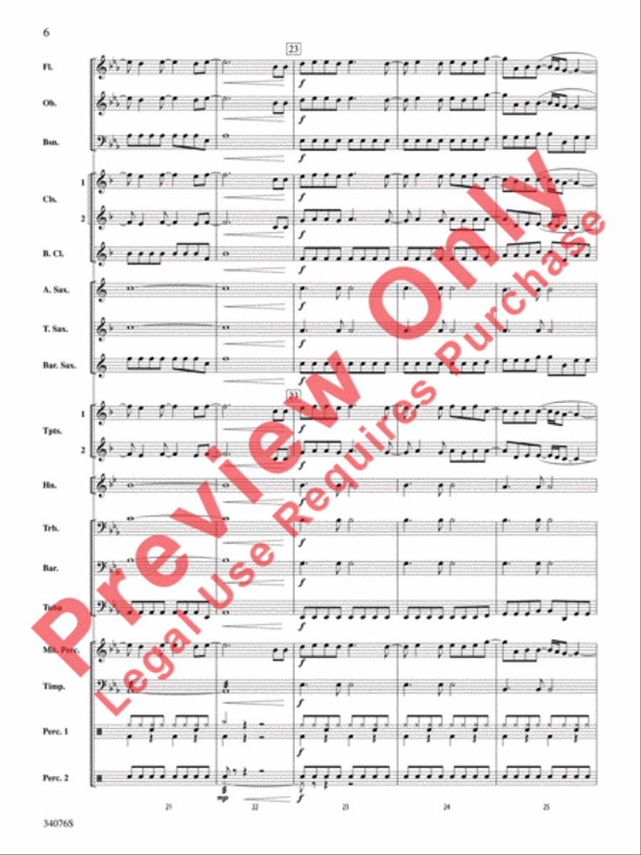 Need You Now Need You Now Concert Band scores gallery preview page 7