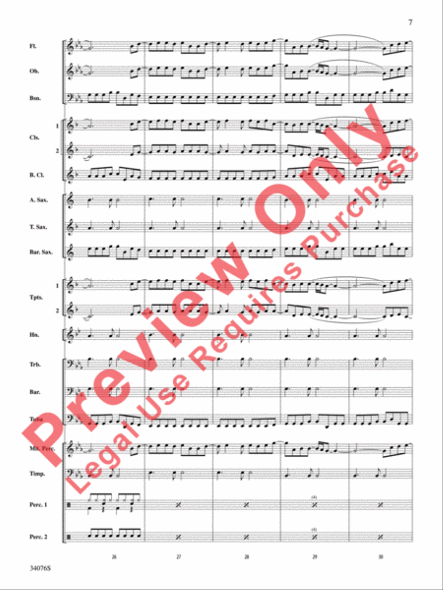 Need You Now Need You Now Concert Band scores gallery preview page 8