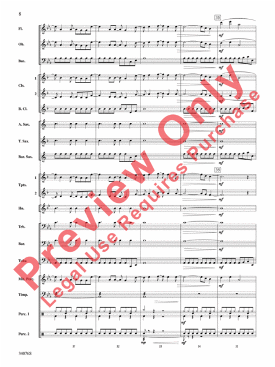 Need You Now Need You Now Concert Band scores gallery preview page 9