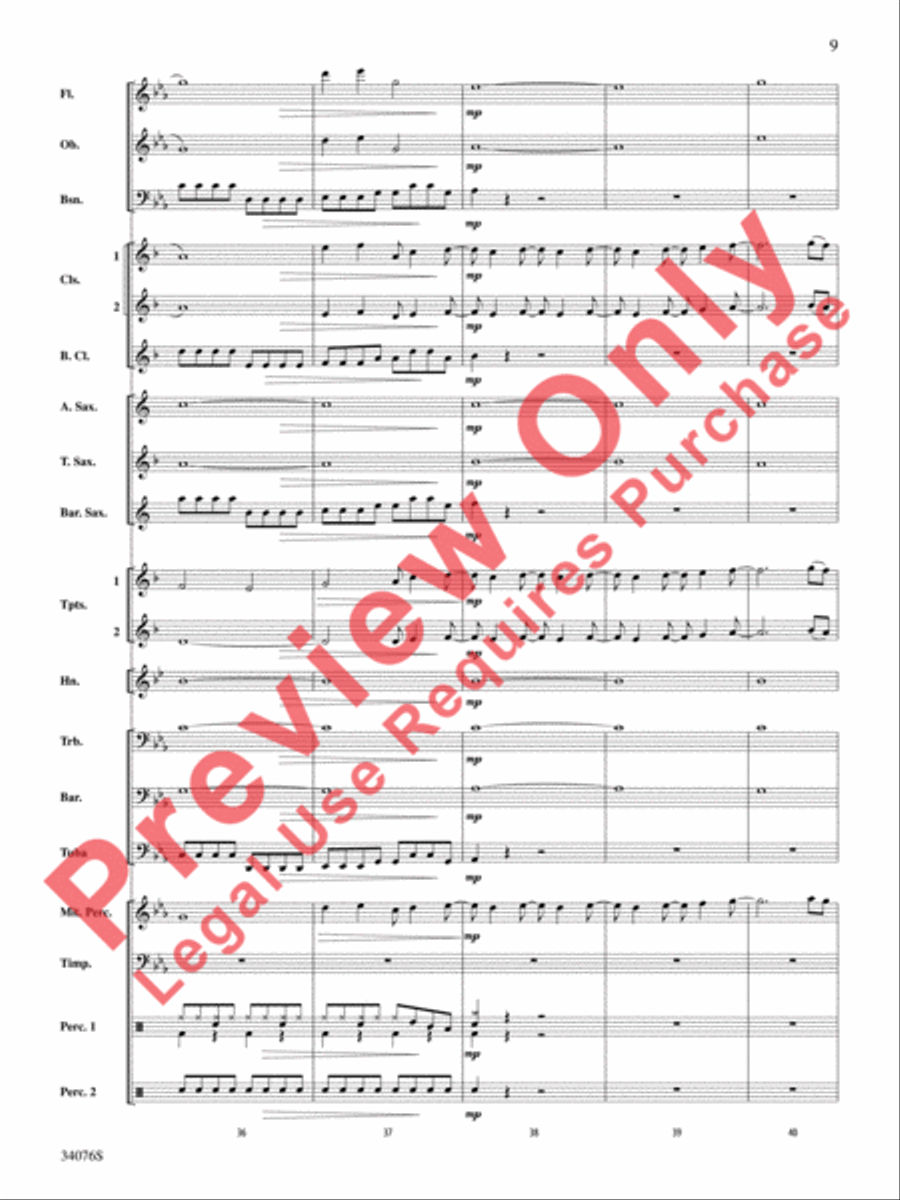 Need You Now Need You Now Concert Band scores gallery preview page 10