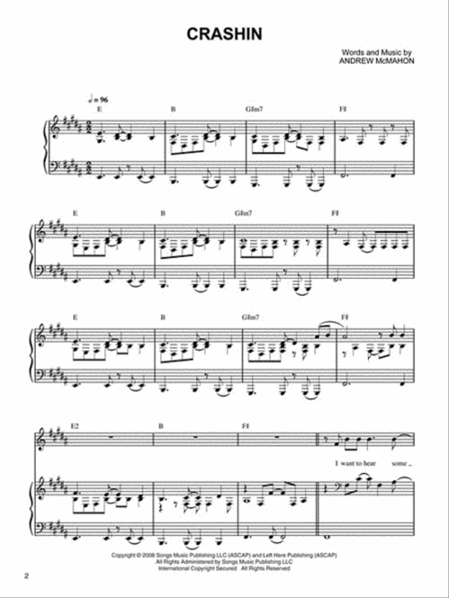 Jack's Mannequin – The Glass Passenger and The Dear Jack EP Piano, Vocal, Guitar scores gallery preview page 3