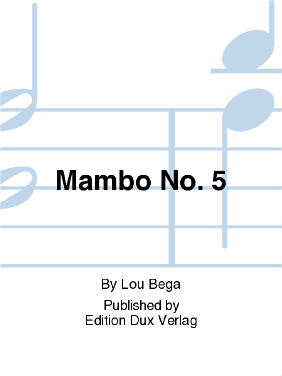 Mambo No. 5 Accordion Orchestra scores gallery preview page 1