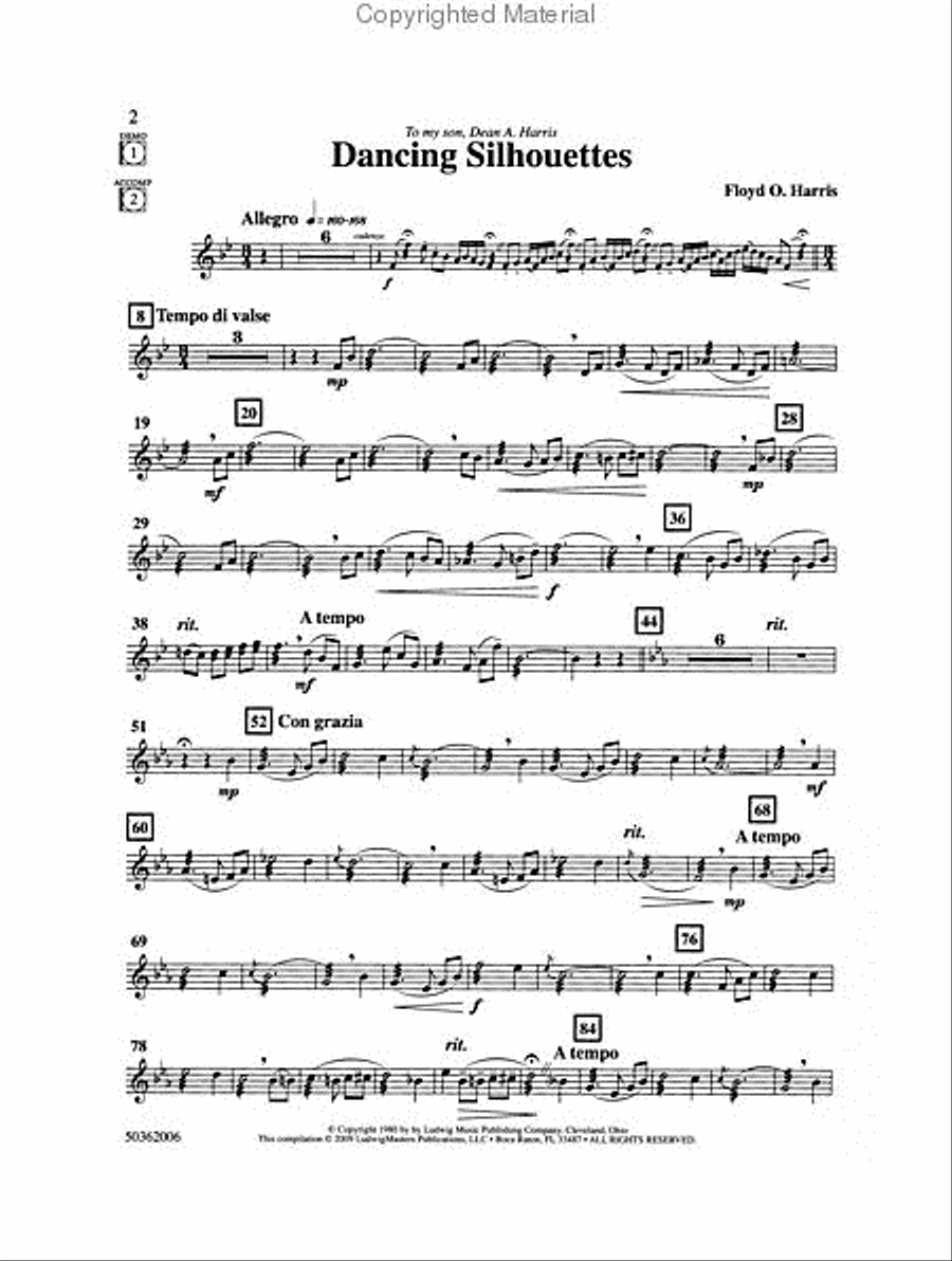 Competition Solos, Book 3 (mallet percussion) Percussion scores gallery preview page 2