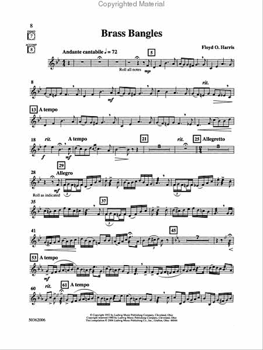 Competition Solos, Book 3 (mallet percussion) Percussion scores gallery preview page 3